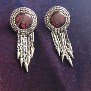 Silver Vintage Clip Ons